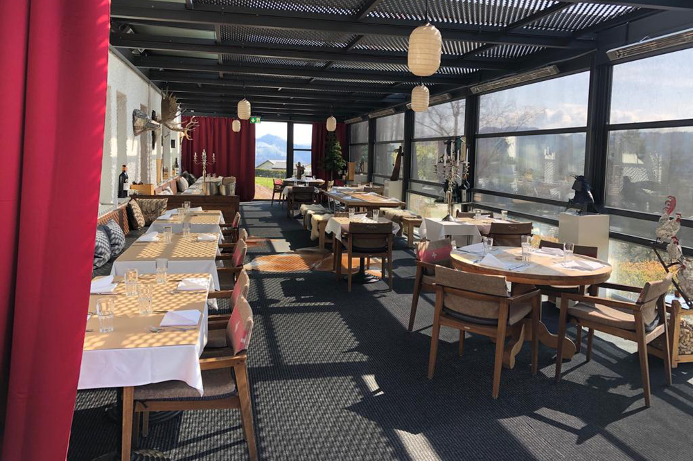 Wintergarten im Restaurant Berg