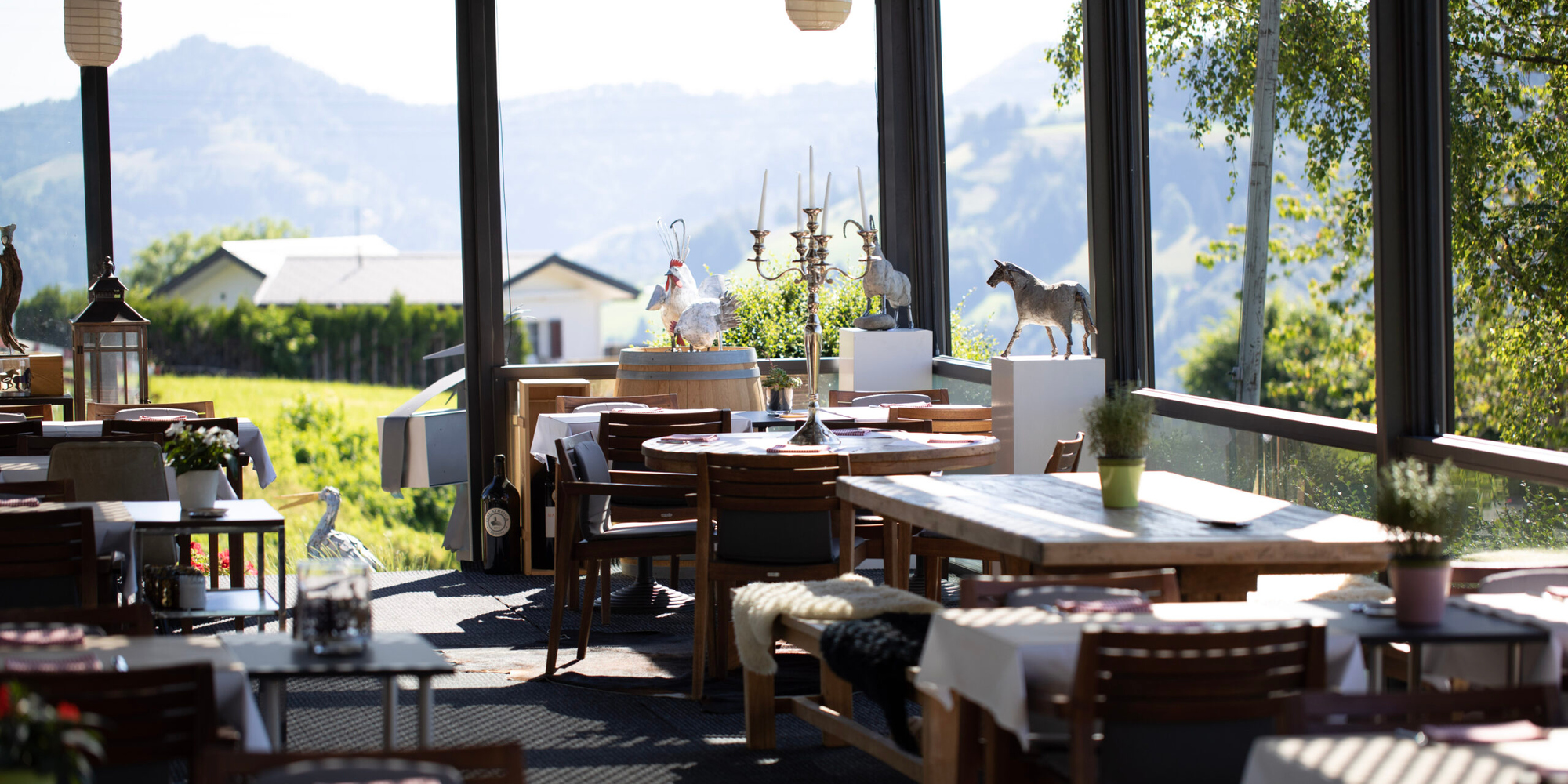 Dekoration im Restaurant Berg